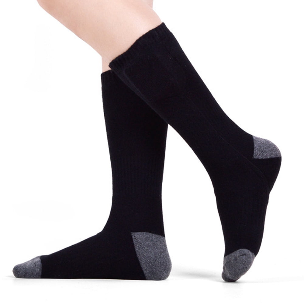 Electric Heating Socks Rechargeable Battery Thermal Insulated Ski Stocking Foot Warmer for Sport Outdoor and Camping Hiking,S Heated Socks for Women Men