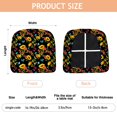 thumbnail image 3 of Black Sunflower Seat Covers for Dining Room Chairs Set Of 4,Stretch Printed Washable Chair Seat Cover with Elastic Ties and Button,Removable Waterproof Couch Cushion Covers, 3 of 6
