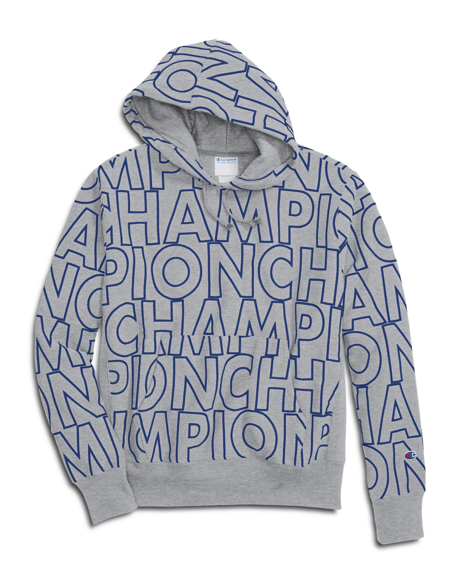 Champion LIFE Mens Reverse Weave with Hood-Tossed C Logos 