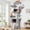 Light Grey, variant on 77 Inch Cat Tree for Large Cats, Multi-Level Cat Tree with 2 Condos, Stable Cat Tree for 2-3 Cats, Reinforced Base, Skin-Friendly Plush, Sisal Scratching Posts, S77E, Beige