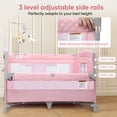 thumbnail image 5 of Babyeap 5-in-1 Baby Bassinet with Playard Mode & Changing Table,Bedside Sleeper for Newborns and Infants,Pink, 5 of 8