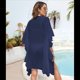 thumbnail image 4 of Traje de Baño para Cubrirse, Traje de Baño para Cubrirse, Traje de Baño para Cubrirse, Cárdigan para Bañarse en la Playa con Volantes. Azul Marino Talla Única, 4 of 10
