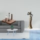 thumbnail image 2 of Organizador de servilletas de madera y escultura de dama tribal africana, adorno de mesa para cocina, oficina, comedor, dormitorio, decoración del, 2 of 8