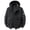Black, variant on Men Hooded Zip Up Utility Jacket, Nylon Spandex Blend Water Resistant Multi Zip Pocket Casual Outdoor Coat