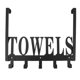thumbnail image 3 of Iron Wall Mountable Organizer Rack For Bathroom Kitchen Door Back Storage Clothes Organizer 1Pcs, 3 of 3