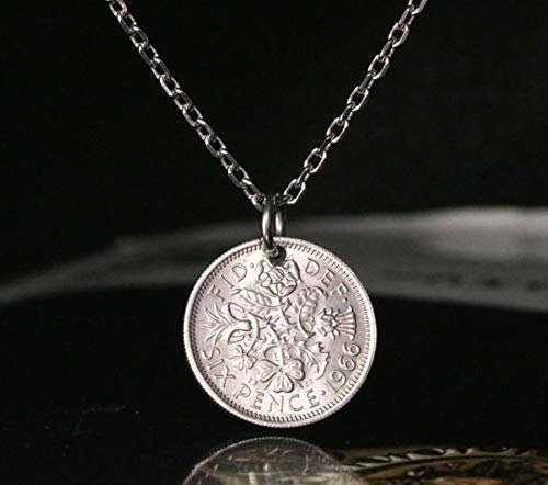 Six Pence 1966/1964 Pendant Necklace 
