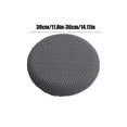 thumbnail image 3 of Aihimol Round Stool Cover 12-14" Round Seat Covers for Bar Stools,Luxurious Fabric Stretchable,Washable Jacquard Dustproof Stool Seat Slipcover (Dark Gray), 3 of 6