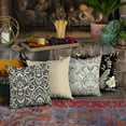 thumbnail image 6 of Arden Selections Essentials Outdoor Pillow 16 x 16, Black Aurora Damask, 6 of 10
