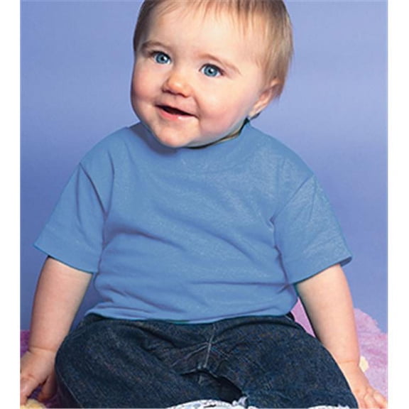 Rabbit Skins 3401 Infant Cotton T-Shirt - Carolina Blue - 6