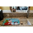 thumbnail image 2 of Snowman with Boston Terrier Dish Drying Mat, 2 of 7