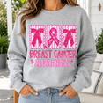 thumbnail image 2 of Breast Cancer Awareness Shirt, Pink Ribbon Bow Sweatshirt, October Breast Cancer Support Gift, Survivor Warrior Hoodie and T-Shirt, Gift for Women, 2 of 9