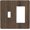 Rustic Walnut Wood Grain, variant on Walnut Wood Grain Rustic Light Switch Cover Plate, 1 Toggle 1 Duplex, Decorative Wall Plate