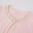 thumbnail image 3 of Annhoo Toddler Baby Girls Cardigan Cute Long Sleeve Button Closure Shrugs Sweaters Knit Open Front Dress Cover Ups, 3 of 8