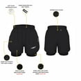 thumbnail image 2 of Exxact Sports 2 in 1 Shorts Men - Athletic Shorts with Compression Liner Men, Dry Fit Running Shorts with Phone Pocket (Black, AS), 2 of 7
