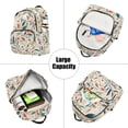 thumbnail image 5 of FORMRS Mini Backpack Purse for Women Travel Daypack Casual Shoulder Bag, Beige Whimsical Leaves, 5 of 7