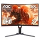 thumbnail image 1 of AOC GAMING CQ27G3S Monitor curvo para juegos sin marco, QHD 2K 2560x1440, 1000R VA, 165 Hz 1 ms, FreeSync Premium, negro, 1 of 5