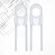 thumbnail image 2 of Milisten 2Pqt Deslizante En U Para Seguridad De Gabinetes Con Ajuste Para Cocina Y, 2 of 8