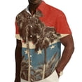 thumbnail image 2 of Hogleaql 4th Of July Hawaiian Shirts for Men 4th Of July American Flag Graphic Short Sleeve Patriotic Shirt Collared Button Fashion Hawaiian Casual Outfits Red 2XL, 2 of 6