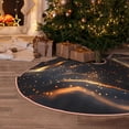 thumbnail image 5 of Rateoe Abstract Glowing Wave Pattern Pattern Christmas Tree Skirt with Ties, Christmas Tree Decorations, Farmhouse Christmas Decor Xmas Holiday Decorations-30", 5 of 6