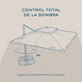 thumbnail image 4 of Sombrilla Jardin Terraza Boira Plus 4x3 Beige Proteccion Uv, 4 of 12