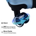 thumbnail image 2 of 3 Piece Hardside Luggage Sets, 20/24/28inch Lightweight Hard Shell Suitcase with Spinner Wheels and TSA Lock, Carry-on luggage Sets, Cyan, 2 of 7