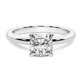 thumbnail image 3 of IGI Certified 3 Carat Cushion Shape Lab Grown Diamond Engagement Ring | 14K White Gold | Matilda Leaf Petal Solitaire Diamond Ring | FG-VS1-VS2 Quality Friendly Diamonds, 3 of 6