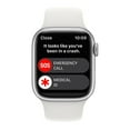 thumbnail image 6 of Apple Watch Series 8 GPS 41mm Silver Aluminum Case with White Sport Band - S/M. Fitness Tracker, Blood Oxygen & ECG Apps, Always-On Retina Display, 6 of 9