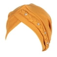thumbnail image 2 of Up To $10 Baseball Caps Yellow Womens Multi Color Two Band Studded Braid Cap Side Braid Square Braid Cap, 2 of 4
