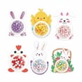 thumbnail image 4 of DIY Easter Bunny Shaker Card Kit – Round Dome Craft Activity for Kids, Fill with Candy or Confetti, Spring Party Favors & Gift Tags, 3 Inch, 4 of 8
