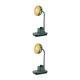 thumbnail image 1 of Yuarrent Ventilador de escritorio recargable con soporte para teléfono, Mini dispositivo de refrigeración inalámbrico ajustable, organizador Verde 2piezas, 1 of 6