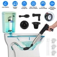 thumbnail image 3 of Toilet Plunger High Pressure Air Plunger Air Drain Blaster Drain Clog Remover with Real Time Pressure Display for Toilets Bathroom Floor Drain Kitchen Sinks Plumbing Clogs, 3 of 12