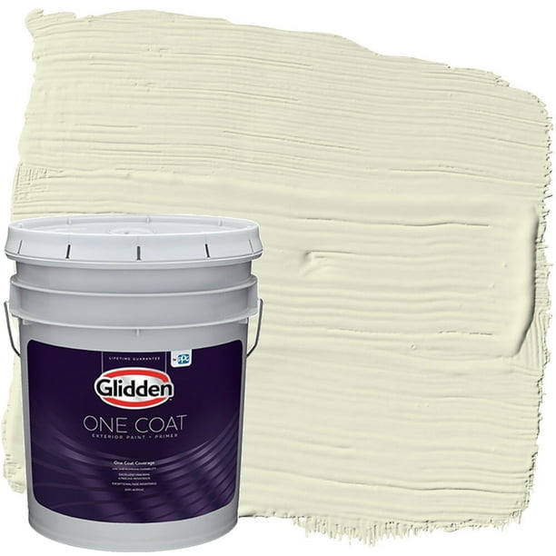 Glidden One Coat Exterior Paint and Primer, Light Sage / Green, 5 Gallons, SemiGloss Walmart