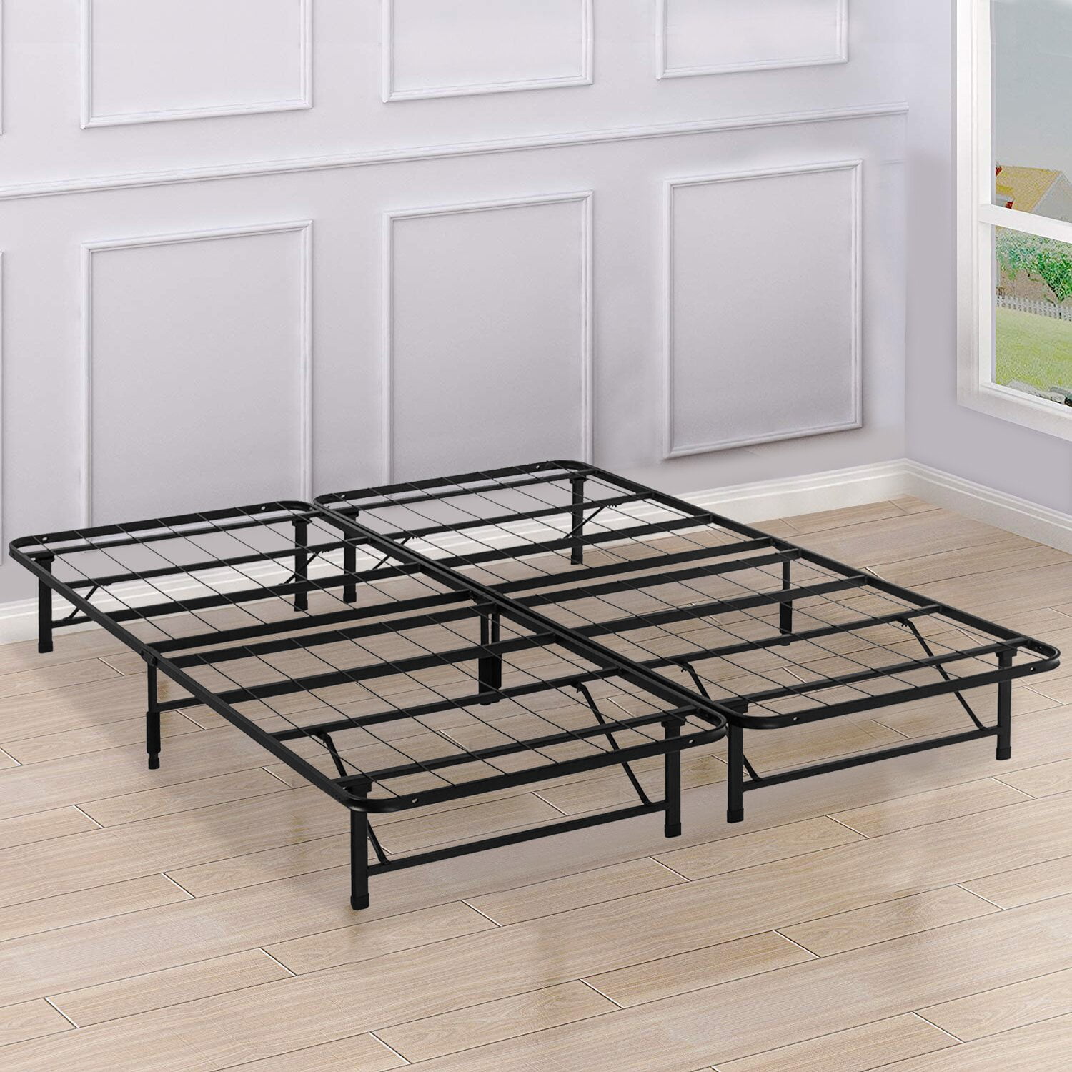Fairmount Bed Frame, Distance between slats 5'''', Box Spring Required