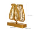 thumbnail image 2 of FRCOLOR Elegant Golden Iron Napkin Holder for Decoration Versatile Tabletop Dispenser Ideal for Parties and Buffets 5.5 x 6.5 x 4.5 Inches, 2 of 8