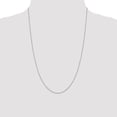 thumbnail image 5 of White Sterling Silver necklace Cable chain Pendant Diamond-cut 24 in 1.25 mm, 5 of 5