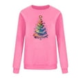 thumbnail image 6 of Womens Christmas Sweatshirt Relaxed Fit Pullover Sweater Blouses Crew Neck Long Sleeve Thermal Velvet Sweater Tops Spring Outfits 2025 Pullover Fall Winter Clothes, 6 of 6