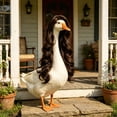 thumbnail image 5 of Pandiboks 23in porch goose outfit porch goose clothes Brown Nylon,Spandex Outdoors Durable Lawn decoration Gifts for others, 5 of 6