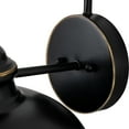 thumbnail image 4 of C Cattleya 1-Light Black Outdoor Barn Light with Gold Edges, 4 of 5