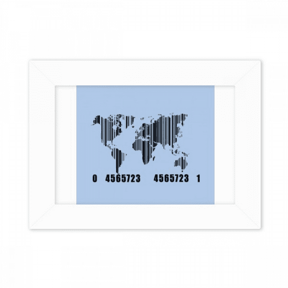 World Map Continent Ocean Photo Mount Frame Picture Art Painting Desktop 5x7 inch