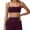 Brown, variant on Yoga Bra Women's Strappy Back Design Feel Bra Wireless Bra White,S
