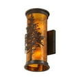 thumbnail image 3 of Meyda Tiffany 146067 Tamarack 2 Light 12" Tall Wall Sconce - Bronze, 3 of 4