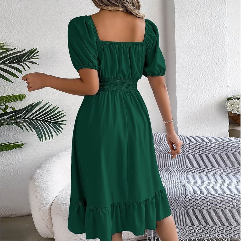 scalloped midi dress English Factory
