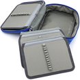 thumbnail image 4 of (Red)Art storage pen curtain large-capacity lockable pen bag multi-functional stationery blue porous pencil case, 4 of 4