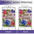 thumbnail image 3 of Grateful Thankful Blessed House Flag, Spring Summer Home Decorative Large Outdoor Flag Butterfly Flower Sign, Farmhouse Fall Autumn Garden Yard Lawn Outside Decoration Double Sided Decor 28x40, 3 of 6