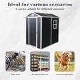thumbnail image 6 of CarButler 4x6ft Resin Outdoor Storage Shed Waterproof Tool Shed with Floor and Window for Garden Patio Backyard Black, 6 of 7