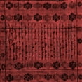thumbnail image 1 of Ahgly Company Indoor Square Abstract Red Modern Area Rugs, 7' Square, 1 of 4