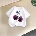 thumbnail image 4 of RMGVDSD Girls T Shirts Summer Fashion Graphic T-Shirt Short Sleeve Crewneck Tops Loose Casual Tees Shirts for Kids 10-12 Years, 4 of 5