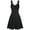 Black, variant on NGTEVOOS Women Plus Size Sleeveless Camisole Mini Cool Bandage Irregular Hem Dress