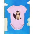thumbnail image 3 of Sitting And Smiling Raccoon Bodysuit Infant -Image by Shutterstock,  24 Months, 3 of 4