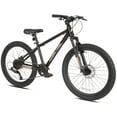 thumbnail image 5 of Ozark Trail 24" M.1 Vibe Mountain Bicycle, 8 Speed, Black, Fits Riders 4'6" - 5'6", Teen, Unisex, 5 of 14